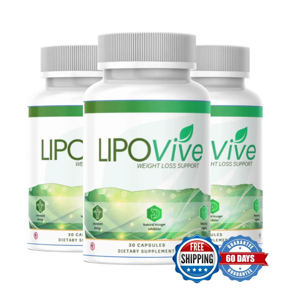 LipoVive weight loss supplement bottles – official product image for 2025 review